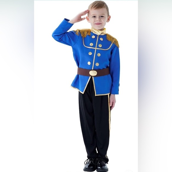 FREE BEAUTY boys Halloween Handsome Prince Charming costume size Large 8/10 NEW - Picture 1 of 3